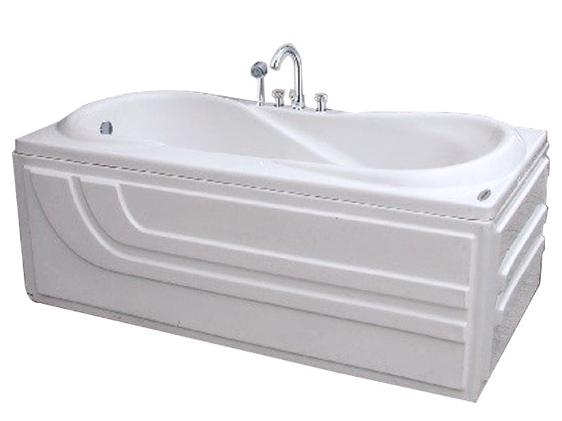 Mặt Trước Bồn Tắm Nằm Đơn Massage Acrylic Việt Mỹ 15M Chữ Nhật Góc