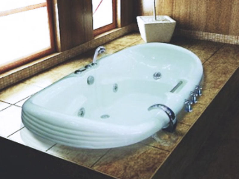 Bồn Tắm Nằm Đơn Massage Acrylic Việt Mỹ 17.O Oval Xây 1 Mặt Trước Bồn Tắm Nằm Đơn Massage Acrylic Việt Mỹ 17.O Oval Xây