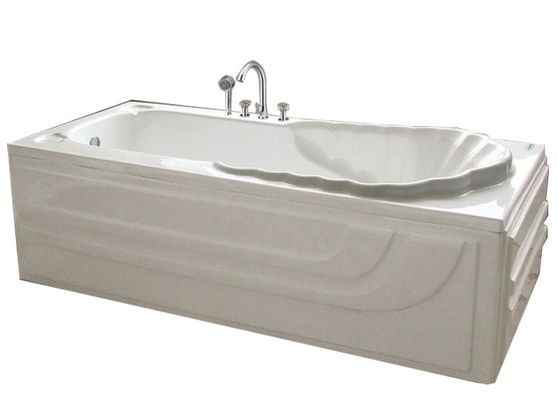 Mặt Trước Bồn Tắm Nằm Đơn Massage Acrylic Việt Mỹ 17H Chữ Nhật Góc
