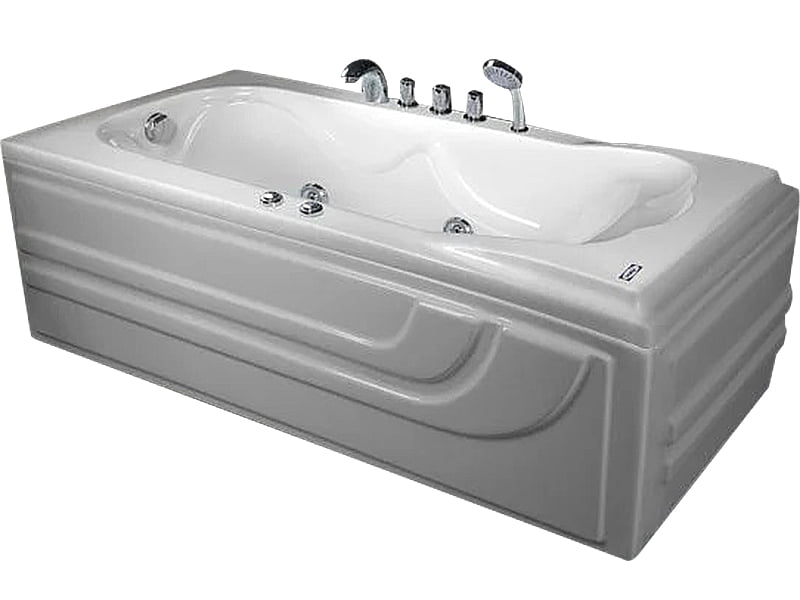 Bồn Tắm Nằm Đơn Massage Acrylic Việt Mỹ 17Rf Chữ Nhật Góc 1 Mặt Trước Bồn Tắm Nằm Đơn Massage Acrylic Việt Mỹ 17Rf Chữ Nhật Góc