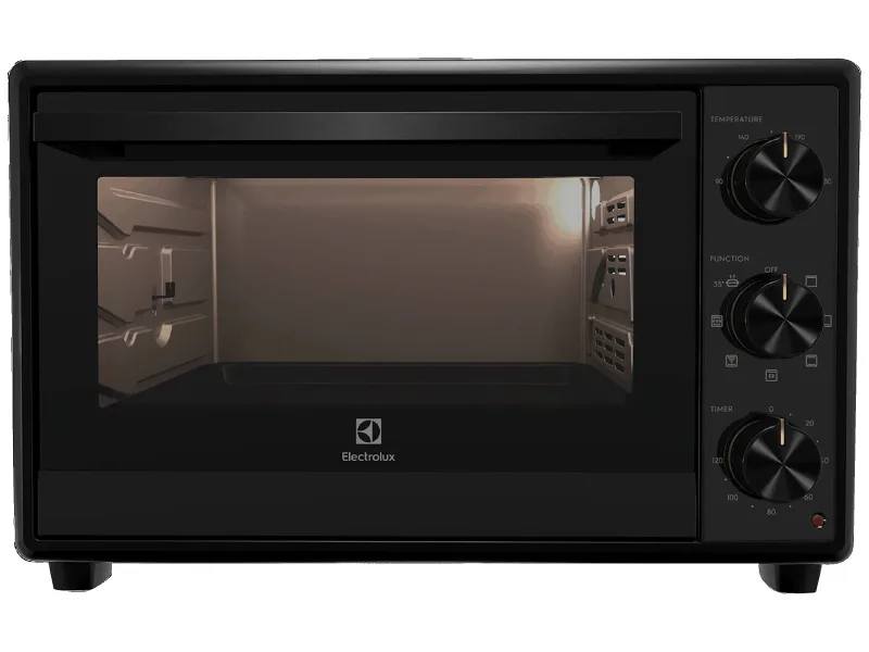 Lò Nướng Mini Electrolux Eot3218Xg Mặt Trước Lò Nướng Mini Electrolux Eot3218Xg Thùng 32 Lít 1800W