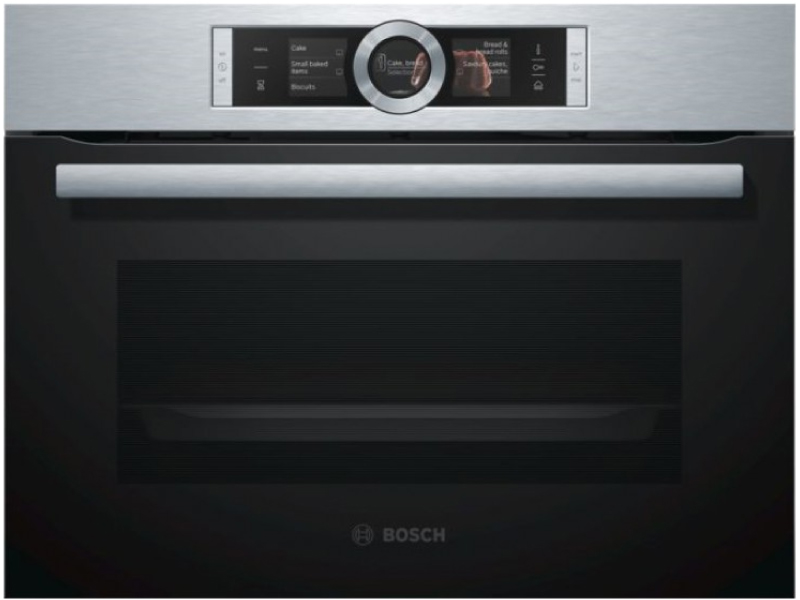 Lò Nướng Điện Tử Bosch Hmh.csg656Rs1 Âm Tủ 47 Lít 3300W 1 Mặt Trước Lò Nướng Điện Tử Bosch Hmh.csg656Rs1 Âm Tủ 47 Lít 3300W