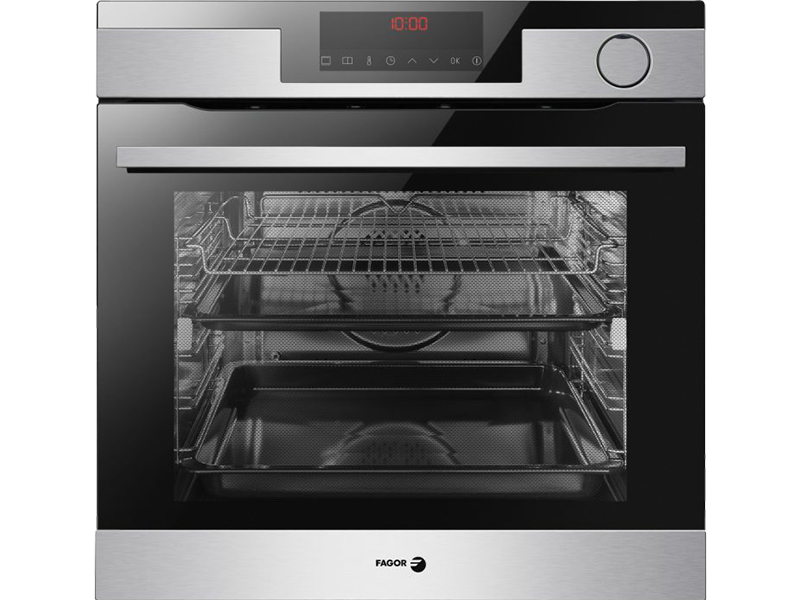 Mặt Trước Lò Nướng Điện Tử Có Hấp Fagor X-Class 8H-875Tcxa Âm Tủ 77 Lít 1500W