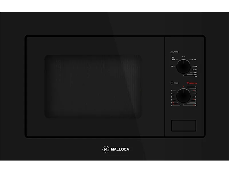 Mặt Trước Lò Vi Sóng Mini Malloca Mw-820B 20 Lít Âm Tủ