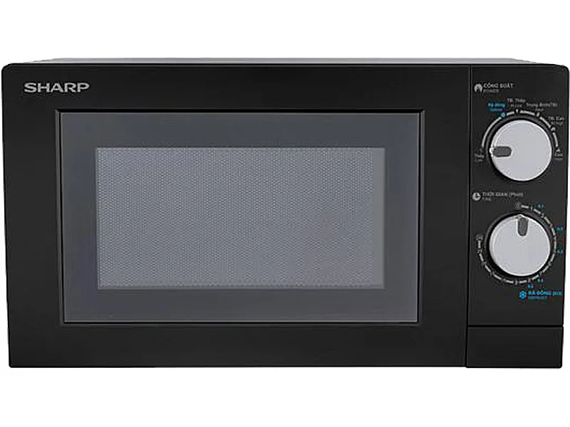 Mặt Trước Lò Vi Sóng Mini Sharp R-208Vn-Ws 20 Lít Đặt Nổi