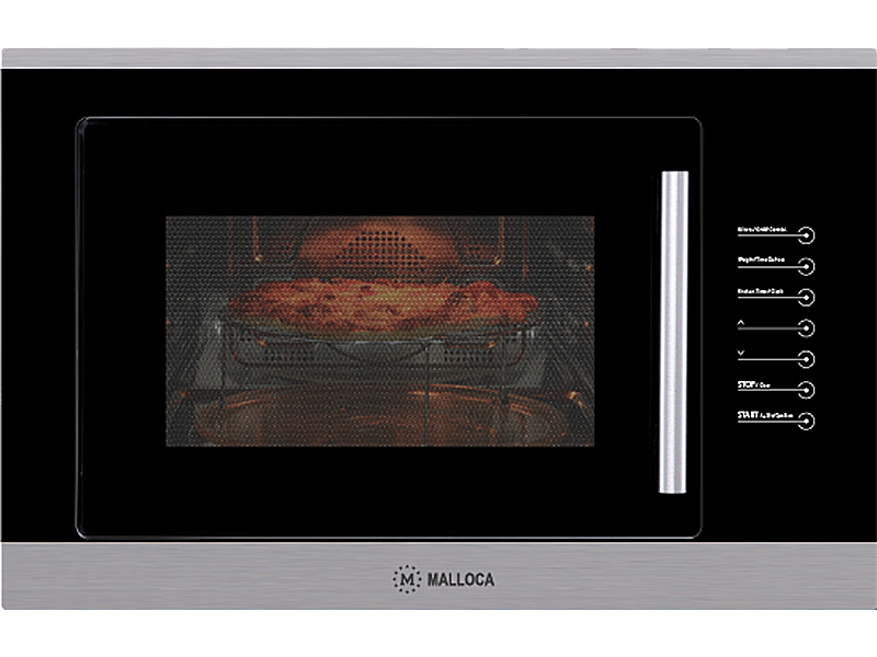 Mặt Trước Lò Vi Sóng Điện Tử Có Nướng Malloca Mw-927De 27 Lít Âm Tủ