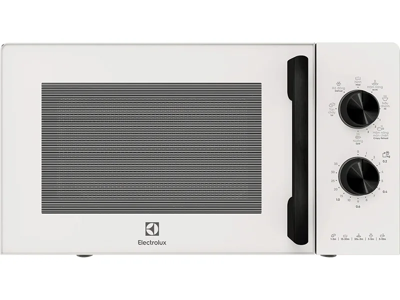Mặt Trước Lò Vi Sóng Mini Cơ Có Nướng Electrolux Ultimatetaste 300 Emg20K22W 20 Lít Đặt Nổi