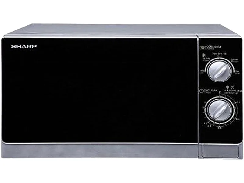 Lò Vi Sóng Mini Sharp R-203Vn-M Mặt Trước Lò Vi Sóng Mini Sharp R-203Vn-M 20 Lít Đặt Nổi