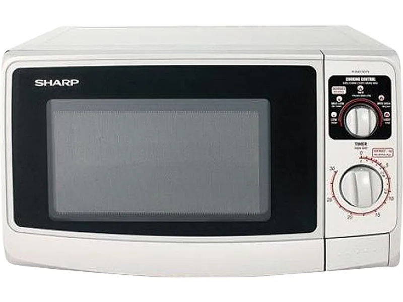 Mặt Trước Lò Vi Sóng Mini Cơ Sharp R-20A1(S)Vn 22 Lít Đặt Nổi