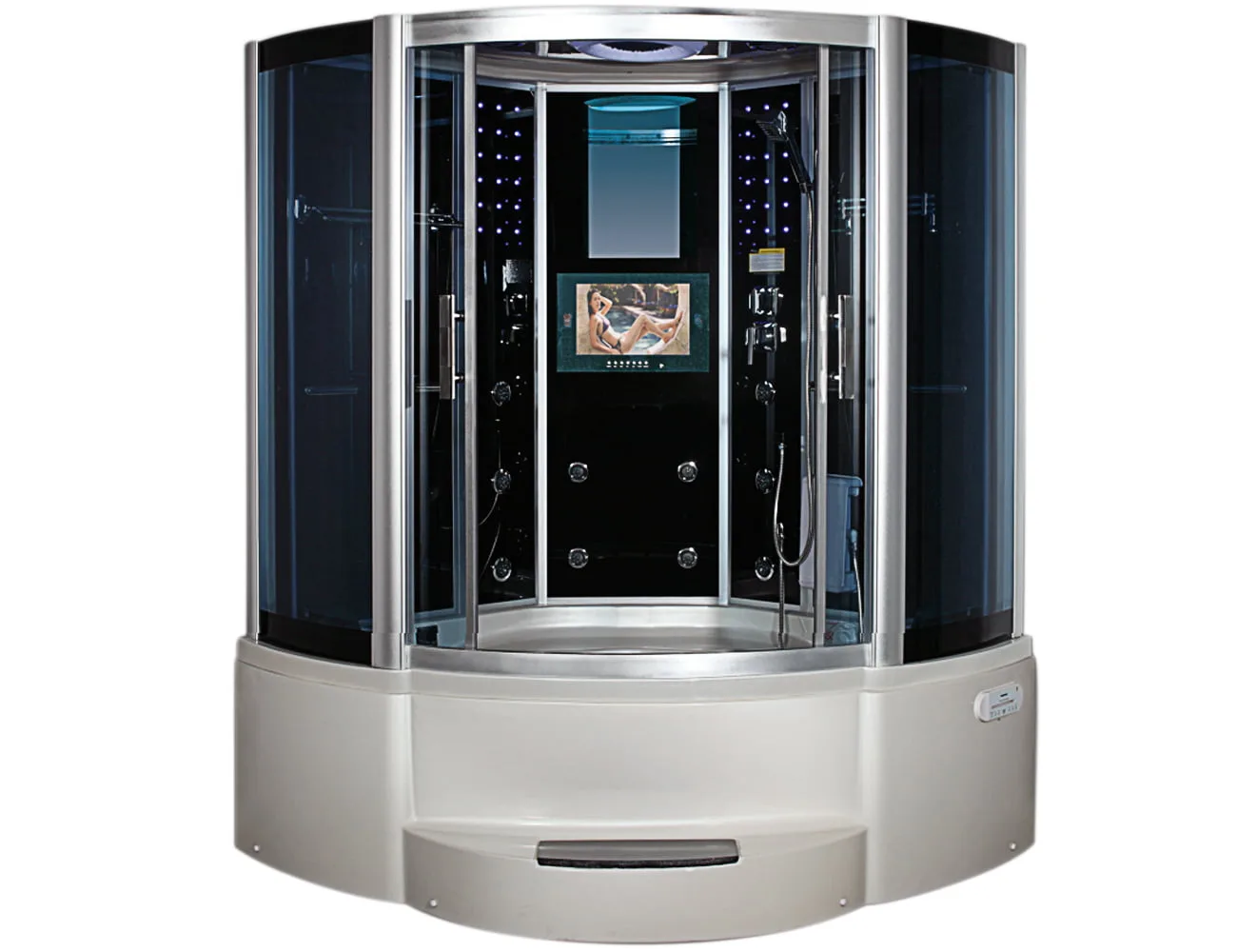 Phòng Tắm Xông Hơi Ướt Bồn Massage Acrylic Rudylux Rd-9051 1M5 X 1M5 1 - Mat Truoc Phong Tam Xong Hoi Uot Bon Massage Acrylic Rudylux Rd 9051 1500 X 1500