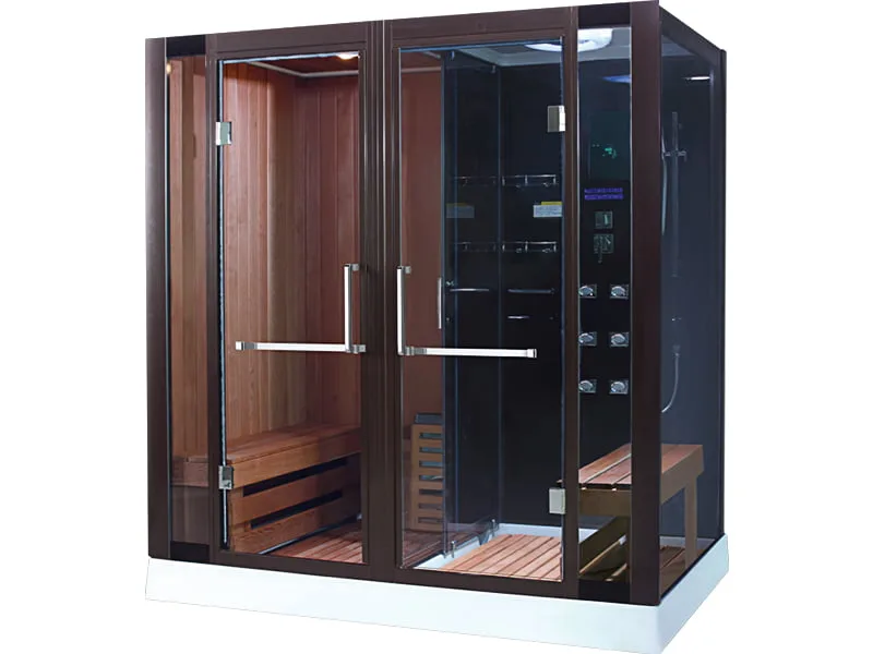 Mặt Trước Phòng Xông Hơi Khô Ướt Kết Hợp Đế Acrylic Rudylux Rd-8862 1700 X 1200