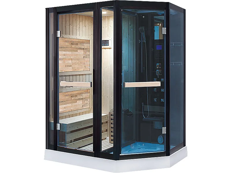 Phòng Xông Hơi Khô Ướt Kết Hợp Đế Acrylic Rudylux RD-8870A/B 1m7 x 1m2 1 Phòng xông hơi khô ướt kết hợp Rudylux RD-8870A/B nhập khẩu cao cấp