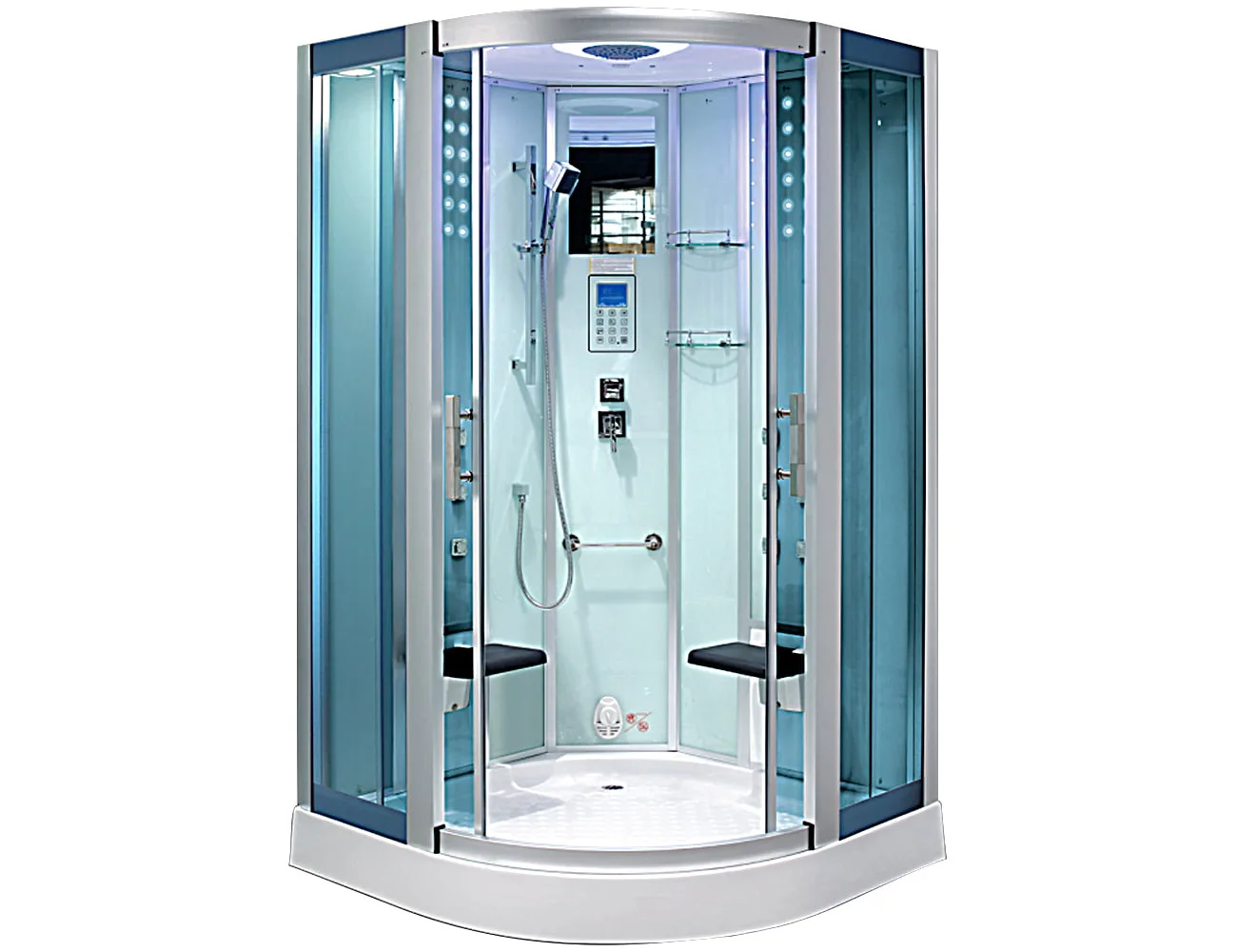 Mặt Trước Phòng Tắm Xông Hơi Ướt Đế Acrylic Rudylux Rd-0903-2 1200 X 1200