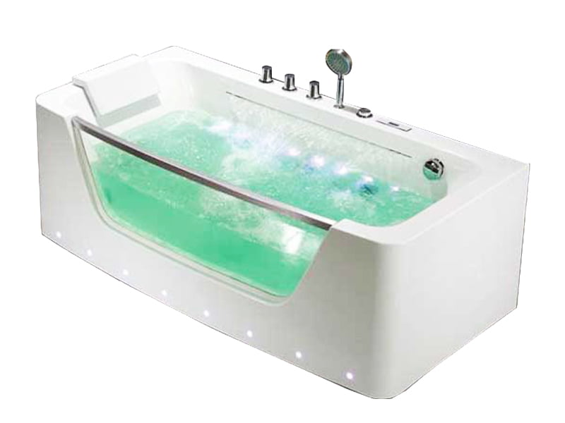 Mặt Trước Bồn Tắm Nằm Đơn Massage Acrylic Govern Js-6247 Chữ Nhật Góc