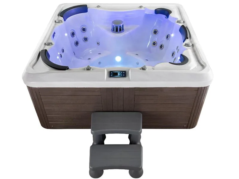 Bồn Tắm Jacuzzi Massage Acrylic Govern Spa-006 Vuông Độc Lập 1 Mặt Trước Bồn Tắm Jacuzzi Massage Acrylic Govern Spa-006 Vuông Độc Lập