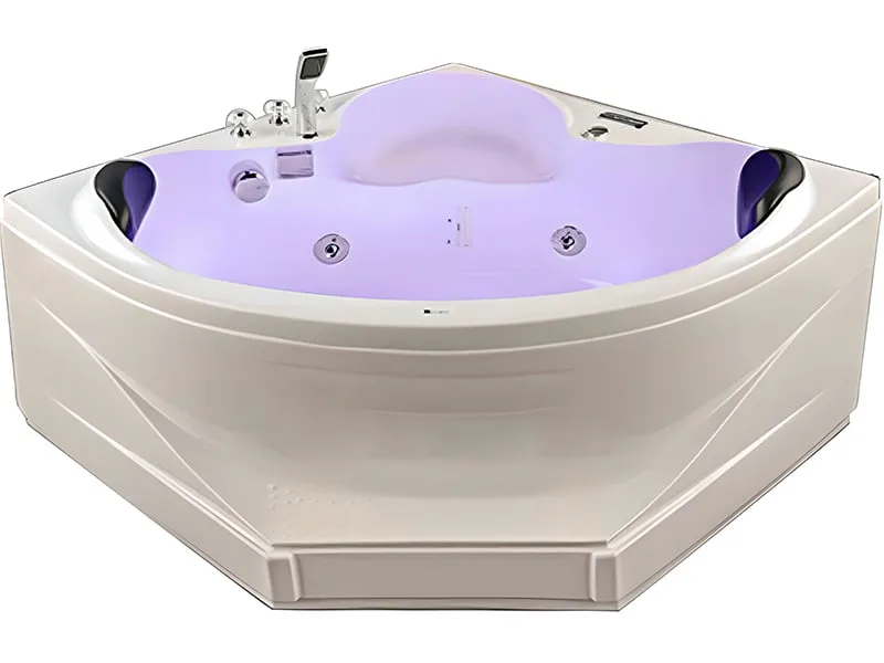 Bồn Tắm Nằm Đôi Massage Acrylic Govern Js-0743 Tam Giác Góc 1 Mặt Trước Bồn Tắm Nằm Đôi Massage Acrylic Govern Js-0743 Tam Giác Góc