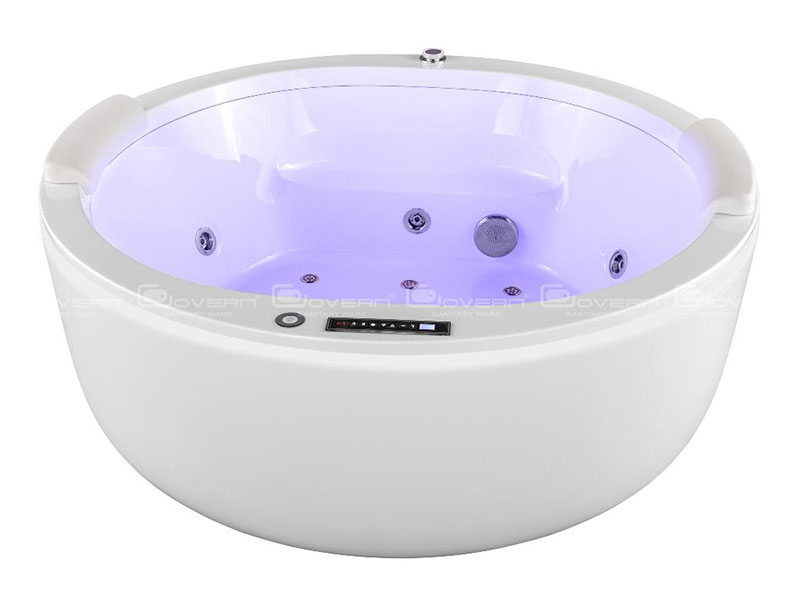 Bồn Tắm Nằm Đôi Massage Acrylic Govern JS-8810-2 Tròn Độc Lập 1 Mặt Trước Bồn Tắm Nằm Đôi Massage Acrylic Govern JS-8810-2 Tròn Độc Lập