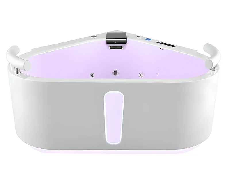 Mặt Trước Bồn Tắm Nằm Đôi Massage Acrylic Govern K-8025 Tam Giác Góc