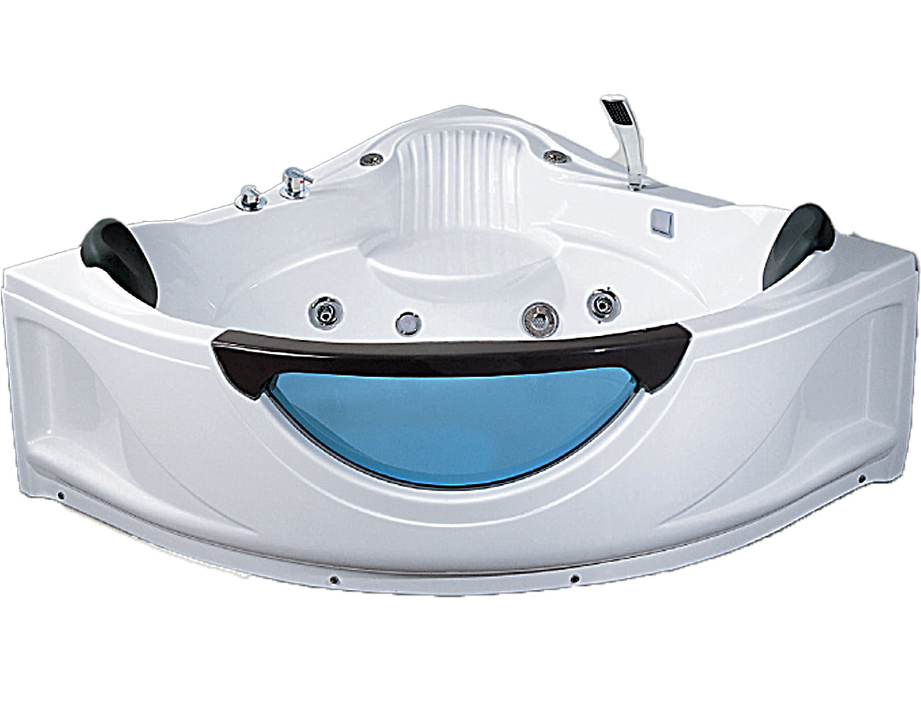 Mặt Trước Bồn Tắm Nằm Đôi Massage Acrylic Rudylux Rd-2706 Tam Giác Góc