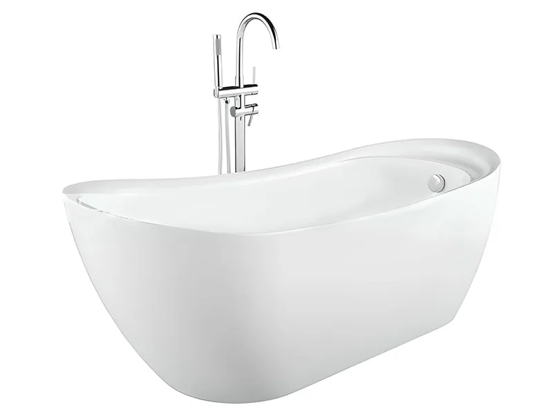 Mặt Trước Bồn Tắm Nằm Đơn Acrylic Govern Js-6109 Oval Độc Lập