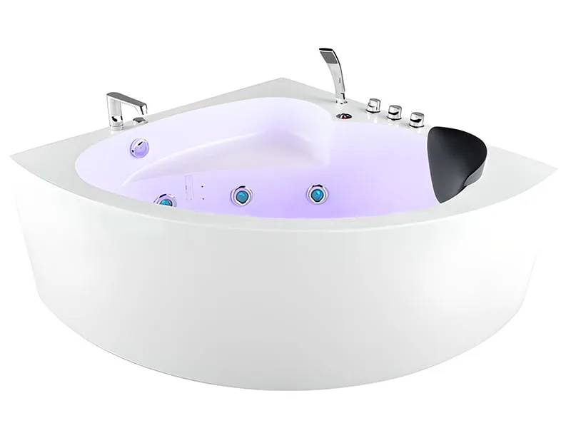 Mặt Trước Bồn Tắm Nằm Đơn Massage Acrylic Govern Js-6011-1 Tam Giác Góc