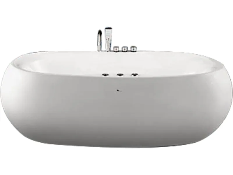 Mặt Trước Bồn Tắm Nằm Đơn Massage Acrylic Govern JS-6210 Oval Độc Lập