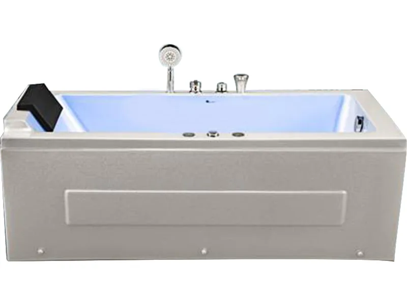 Mặt Trước Bồn Tắm Nằm Đơn Massage Acrylic Govern Js-6341 Chữ Nhật Góc