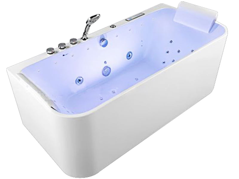 Bồn Tắm Nằm Đơn Massage Acrylic Govern K-1510 Chữ Nhật Góc 1 Mặt Trước Bồn Tắm Nằm Đơn Massage Acrylic Govern K-1510 Chữ Nhật Góc