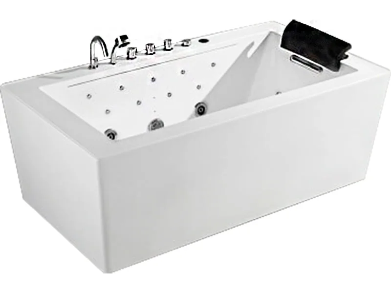 Mặt Trước Bồn Tắm Nằm Đơn Massage Acrylic Govern K-8013 Chữ Nhật Độc Lập