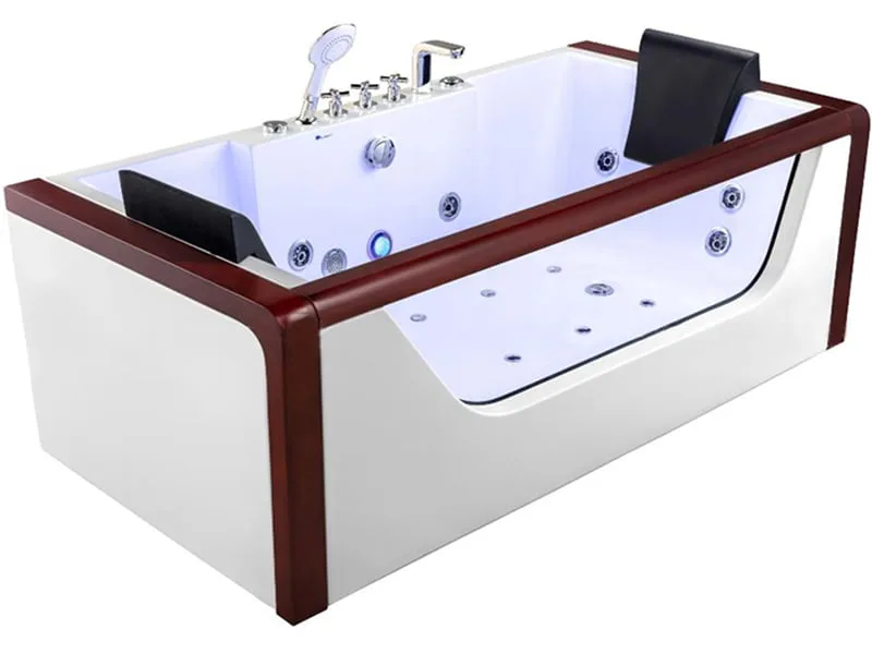 Bồn Tắm Nằm Đơn Massage Acrylic Govern K-8188 Chữ Nhật Góc 1 Mặt Trước Bồn Tắm Nằm Đơn Massage Acrylic Govern K-8188 Chữ Nhật Độc Lập