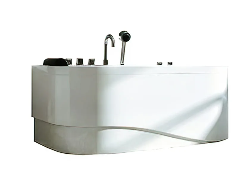 Mặt Trước Bồn Tắm Nằm Đơn Massage Acrylic Govern YKL-E56 Chữ Nhật Góc