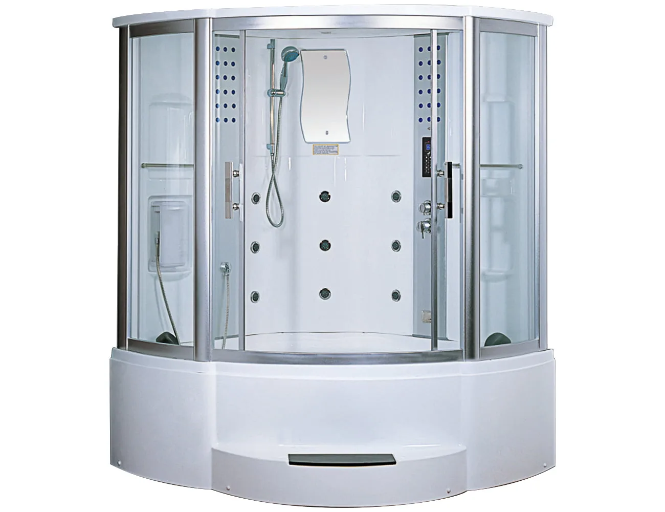 Mặt Trước Phòng Tắm Xông Hơi Ướt Bồn Massage Acrylic Rudylux Rd-8227F 1500 X 1500