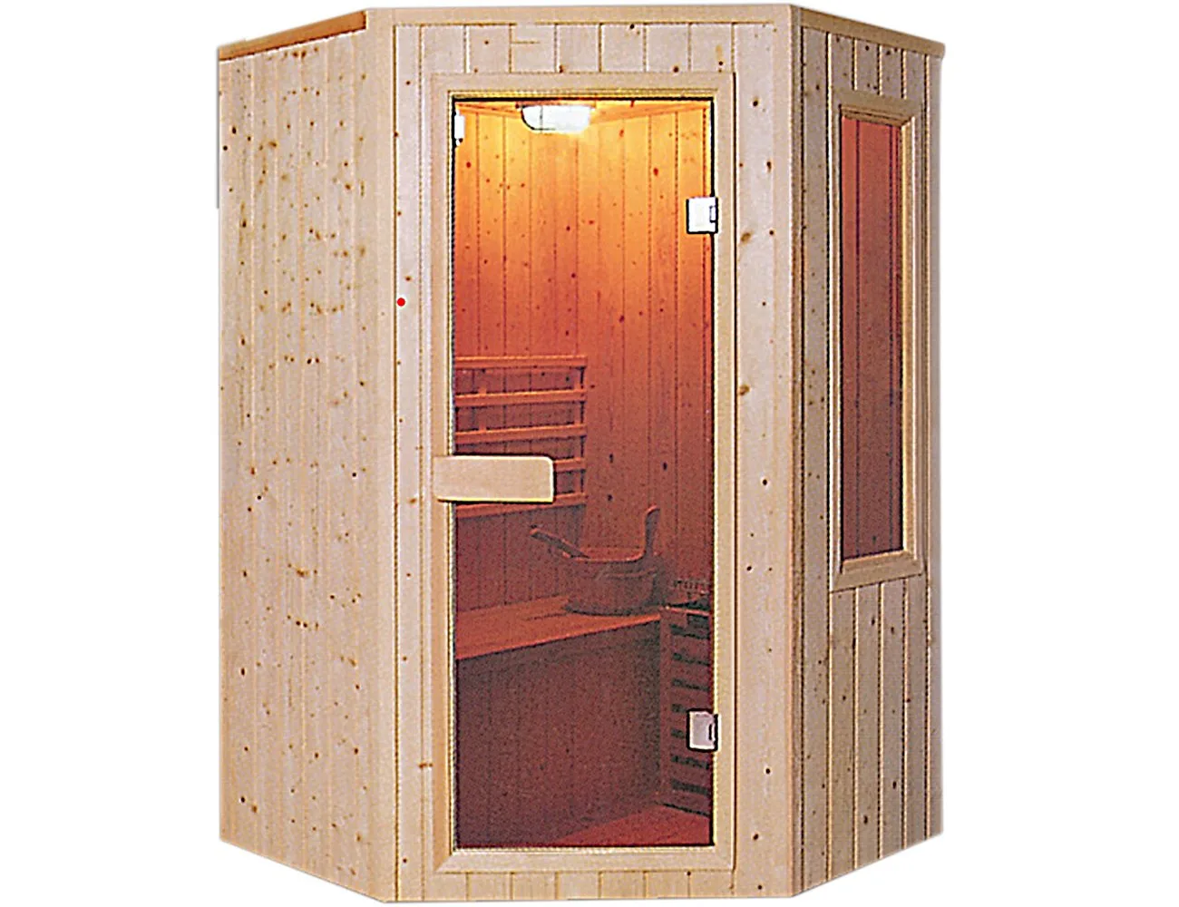 Mặt Trước Phòng Xông Hơi Khô Gỗ Hemlock Rudylux Rd-8627 1200 X 1200