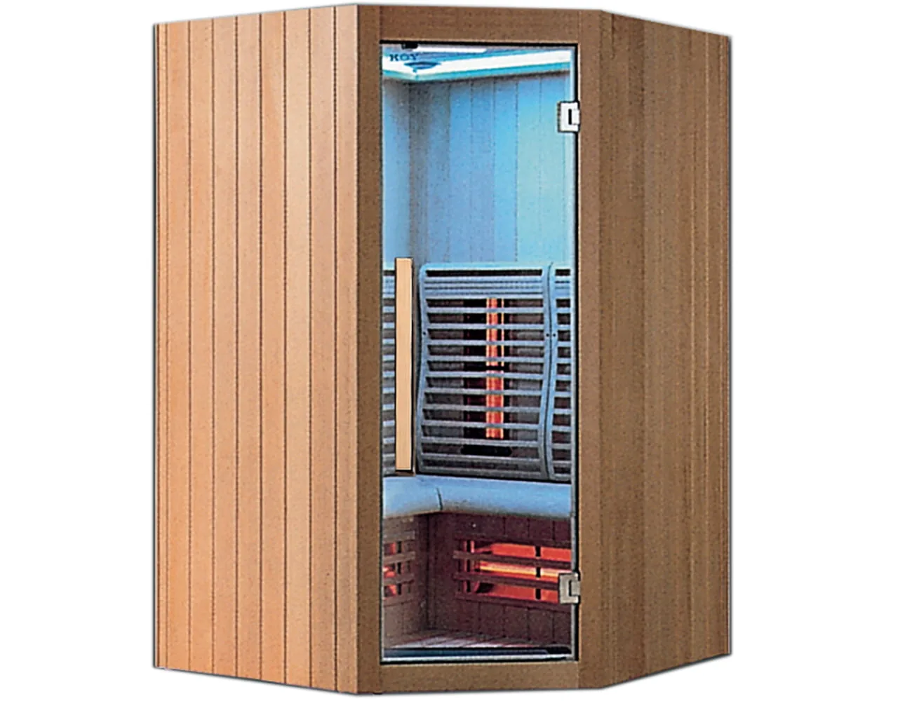 Mặt Trước Phòng Xông Hơi Khô Gỗ Hemlock Rudylux Rd-9922 1300 X 1300