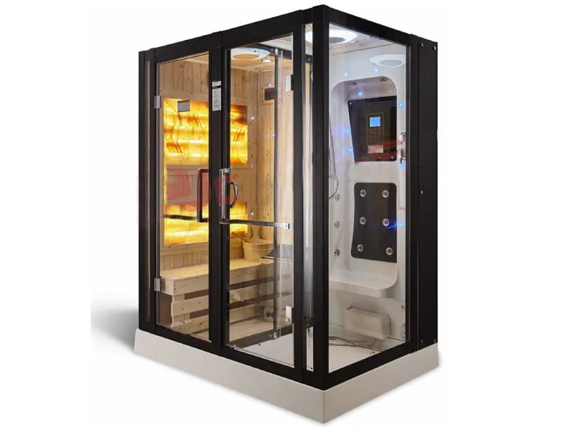 Mặt Trước Phòng Xông Hơi Khô Ướt Kết Hợp Đế Acrylic Govern Js-8872 1700 X 1200