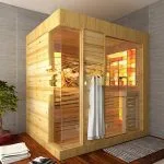 Phòng Xông Hơi Khô Gỗ Thông Thiết Kế 1 Người 1mx1m