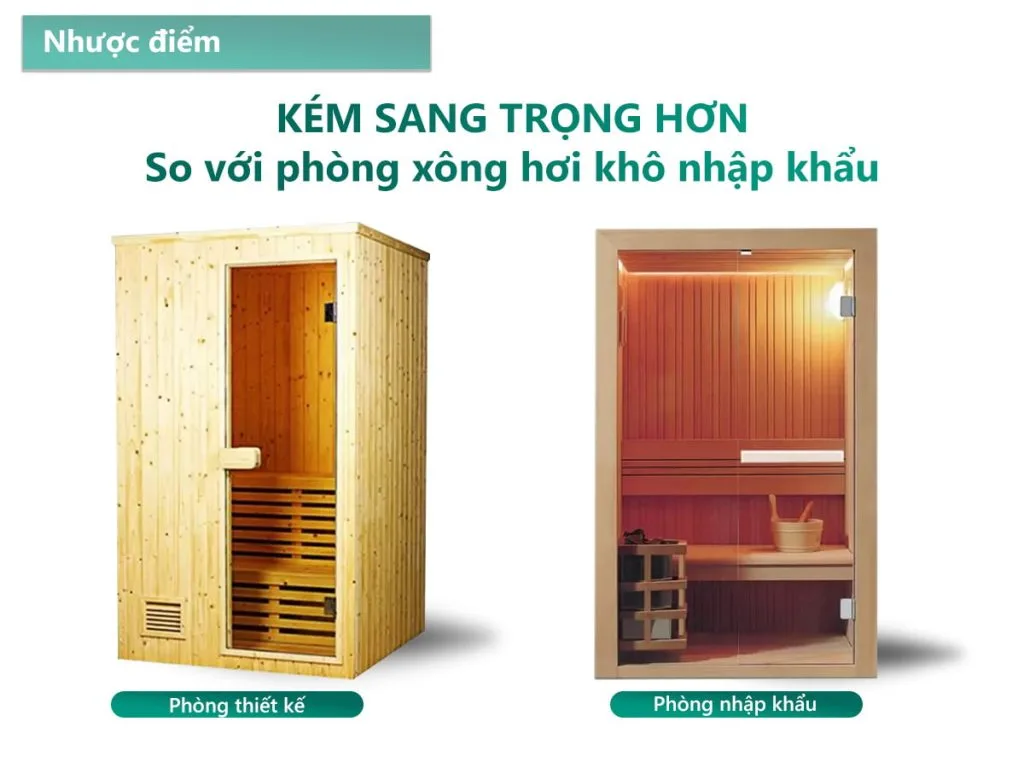 Nhược Điểm Phòng Xông Hơi Khô Đá Muối Gỗ Thông 1 Người