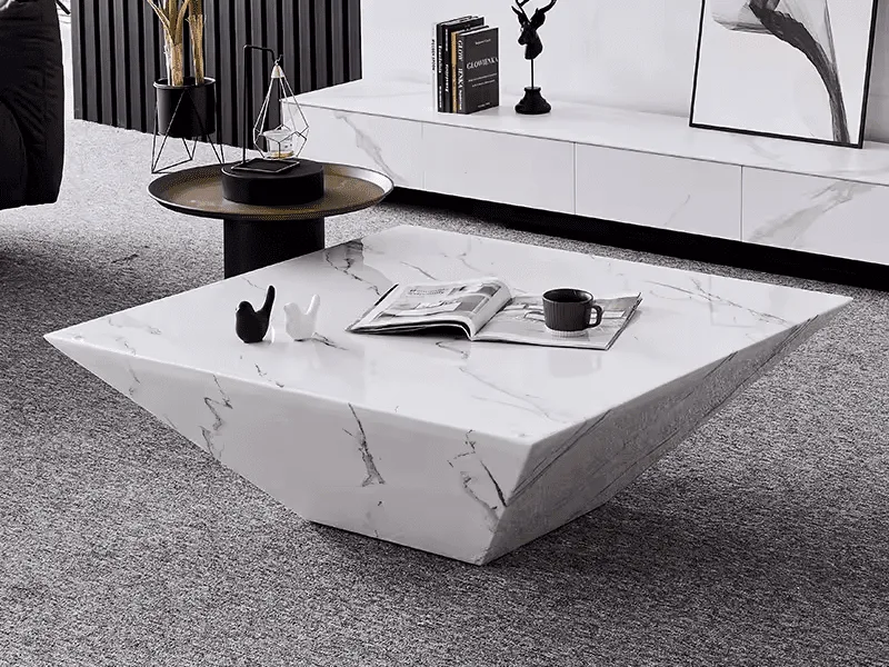 Bàn Trà Sofa Đá Cẩm Thạch Nguyên Khối Homestory Hs-677A 4 Bàn Trà Homestory Hs-677A