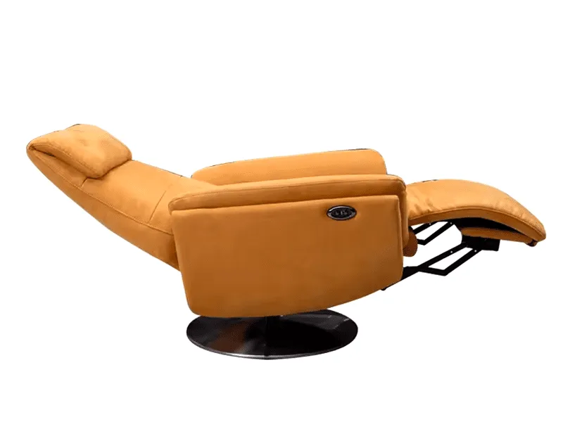 Ghế Lười Gỗ Bạch Đàn Bọc Da Homestory Hs-935 2 Ghế Lười Homestory Hs-935