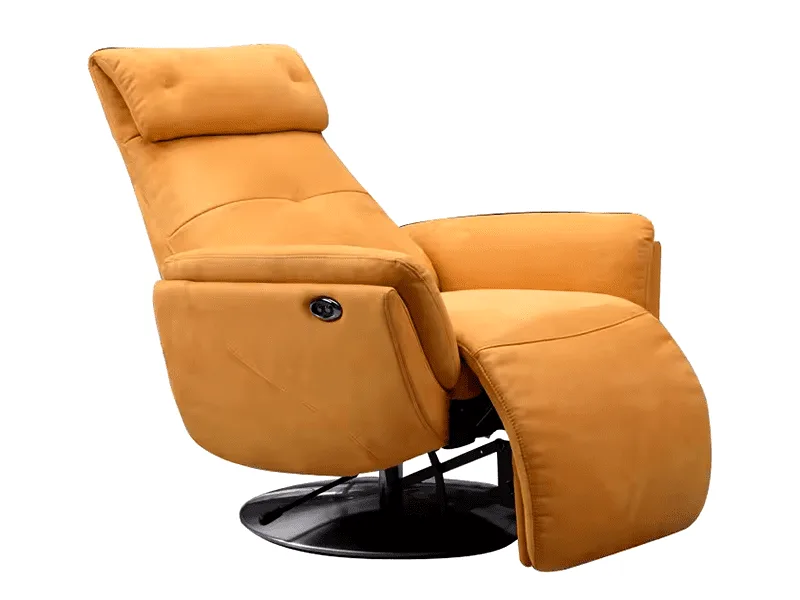 Ghế Lười Gỗ Bạch Đàn Bọc Da Homestory Hs-935 3 Ghế Lười Homestory Hs-935