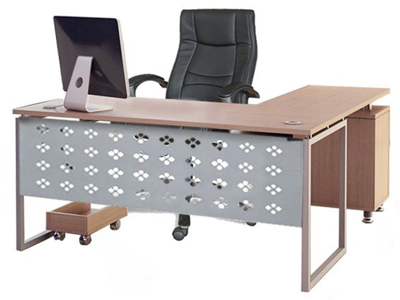 Bàn Làm Việc Chân Sắt Chữ L Hòa Phát Hr160C2 1 Mặt Trước Bàn Làm Việc Chân Sắt Chữ L Hòa Phát Hr160C2