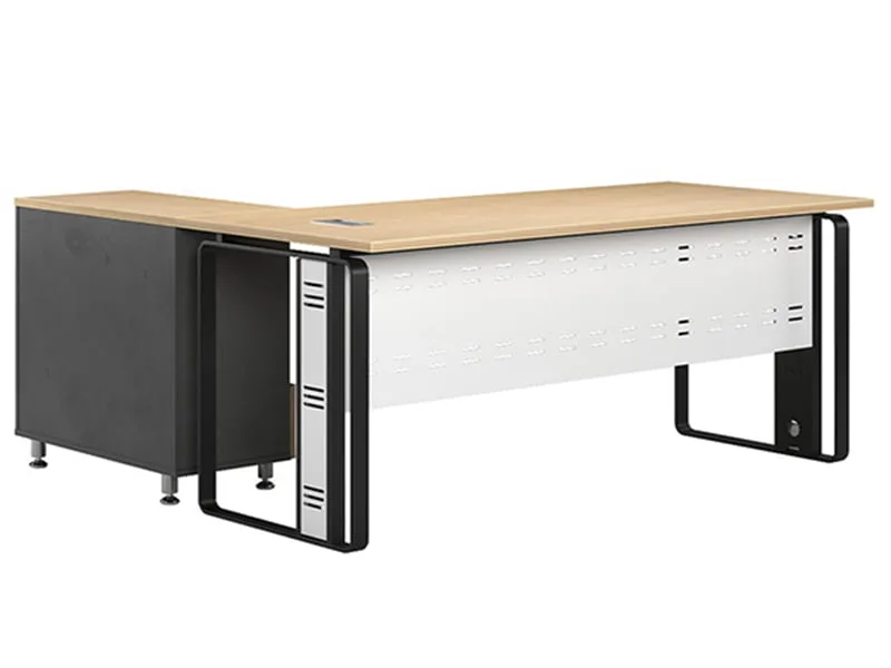 Bàn Làm Việc Chân Sắt Chữ L Hòa Phát Hrp180C14 1 Mặt Trước Bàn Làm Việc Chân Sắt Chữ L Hòa Phát Hrp180C14