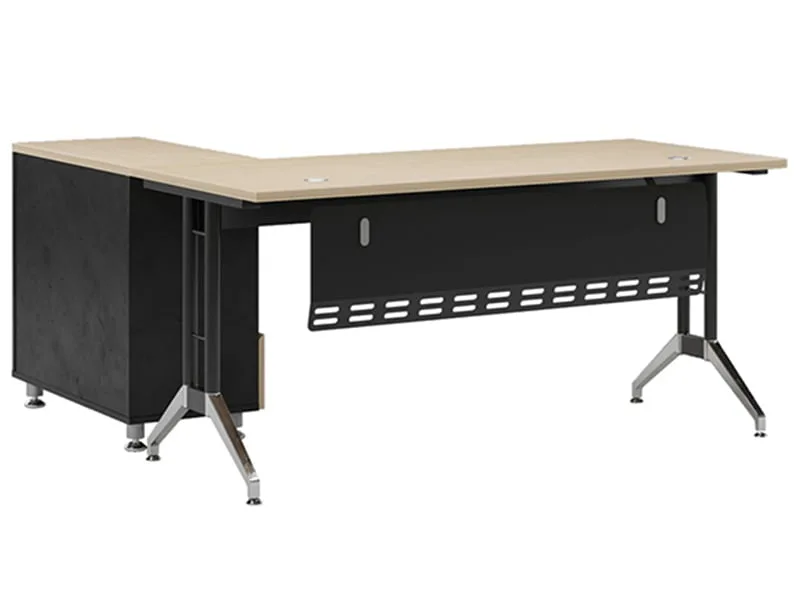 Bàn Làm Việc Chân Sắt Chữ L Hòa Phát Le160C12 1 Mặt Trước Bàn Làm Việc Chân Sắt Chữ L Hòa Phát Le160C12