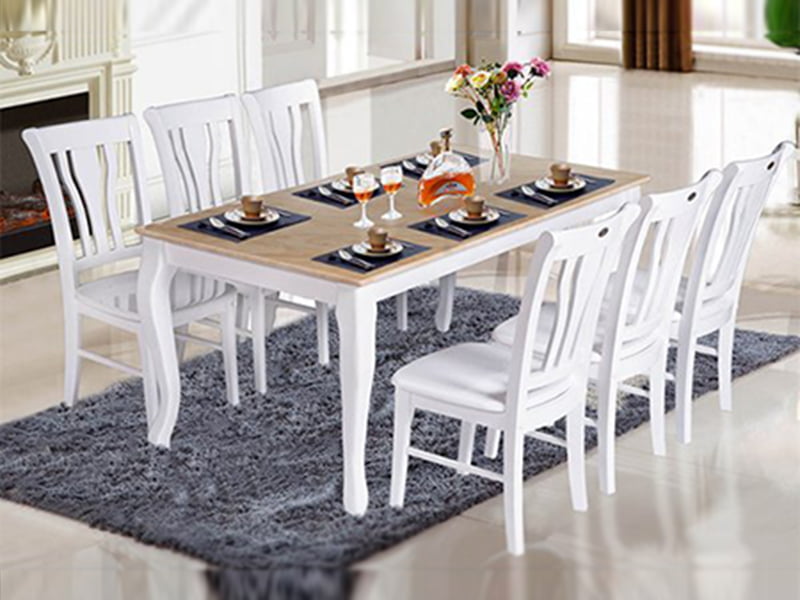 Bộ Bàn Ghế Ăn Chữ Nhật Gỗ Tự Nhiên Hòa Phát Hgb61+Hgg61 1 Mặt Trước Bộ Bàn Ghế Ăn Chữ Nhật Gỗ Tự Nhiên Hòa Phát Hgb61+Hgg61