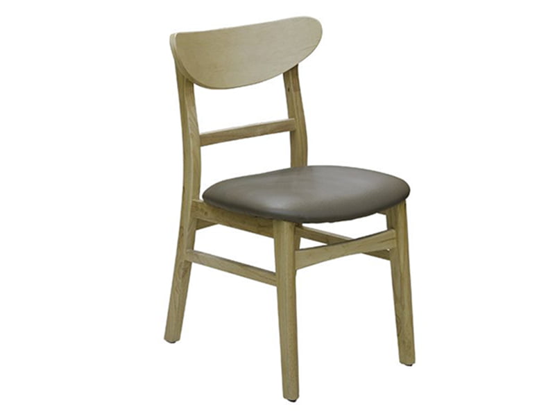 Mặt Trước Ghế Ăn Gỗ Tự Nhiên Nệm Pvc Hòa Phát Ga707