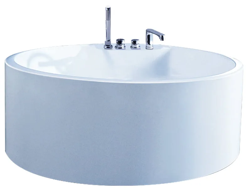 Mặt Trước Bồn Tắm Nằm Đơn Massage Acrylic Rudylux Rd-009 Tròn Độc Lập