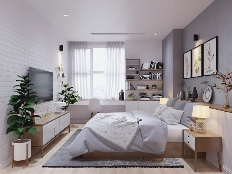 thiết kế phòng ngủ phong cách scandinavian