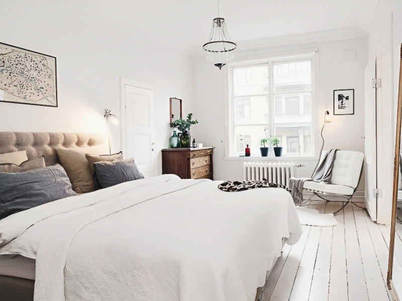 trang trí mẫu phòng ngủ scandinavian