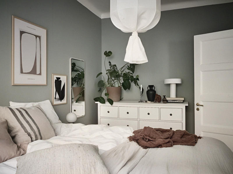 trang trí phòng ngủ theo phong cách scandinavian