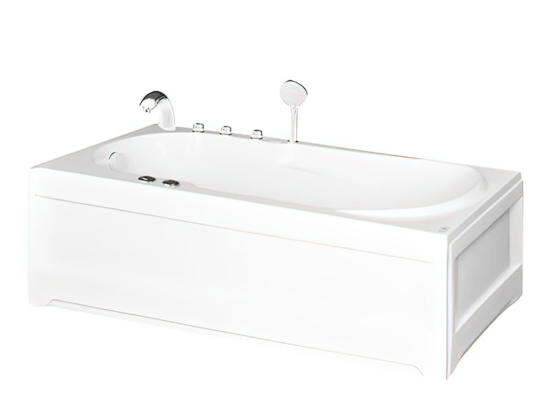 Bồn Tắm Nằm Đơn Massage Acrylic Euroca Eu1-1680 Chữ Nhật Góc 1 Mặt Trước Bồn Tắm Nằm Đơn Massage Acrylic Euroca Eu1-1680 Chữ Nhật Góc